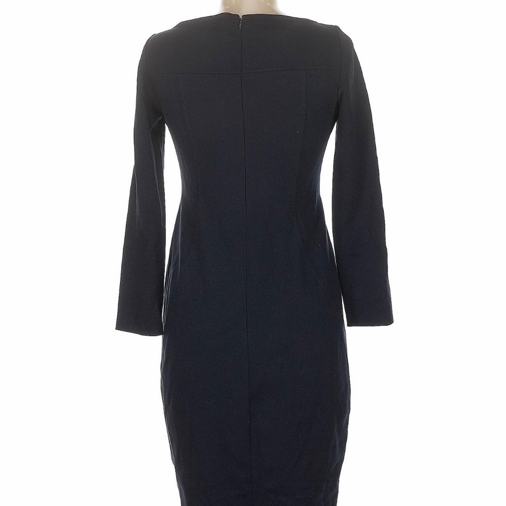 Akris Punto Navy & Ivory Colorblock Sheath Dress Minimalist Tailored US 6 - Picture 4 of 12